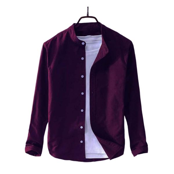 Trendy Men’s Cotton Oxford Long Sleeve Casual Shirt – CHANDNIS WORLD