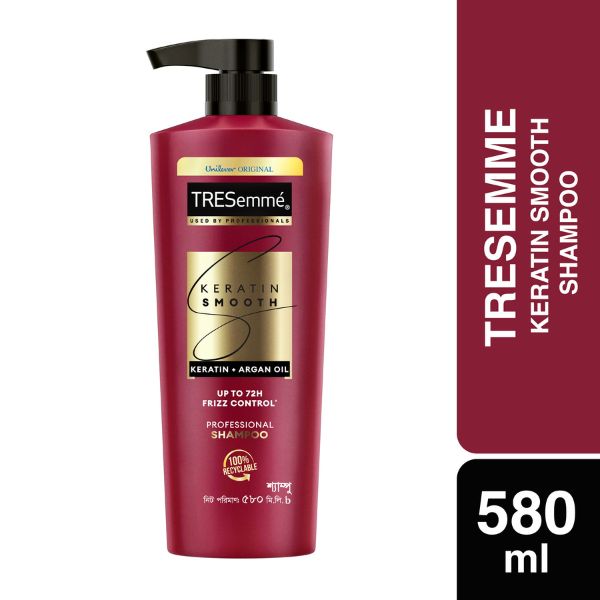 Tresemmé Keratin Smooth 580ml Shampoo – Anti-Frizz Hair Formula